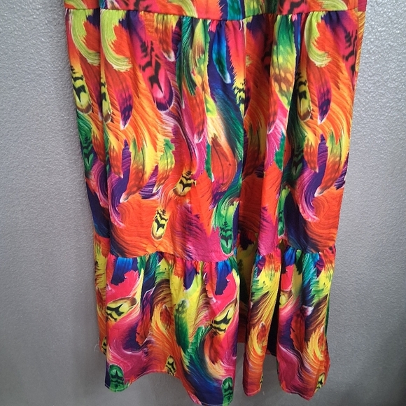 Metamorphosis Girl Colorful Maxi Dress With Cut Outs Size M - Picture 12 of 15